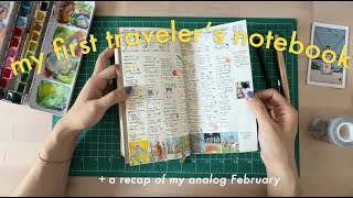 first traveler's notebook setup | draw and chat with me
