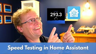 Speed test in Home Assistant