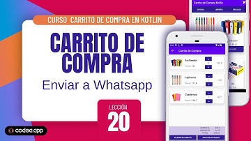 Enviar Pedido por WhatsApp | Carrito de Compra Kotlin