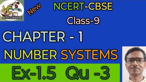 #Maths #Class-9#Chapter-1#Number Systems #Ex-1.5 Qu-3#|NCERT-CBSE|Manan Coaching.