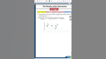 EX 10.1 | Q1(v) | Class 7 Maths | Chapter 10 Algebraic Expressions | CBSE | NCERT |