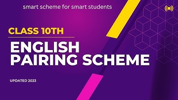 matric 10th class English pairing scheme and paper pattern #matric #punjabboard