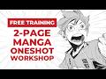 Make a 2-Page Manga &amp; Get Reviewed LIVE | FREE 2-Page Manga Workshop
