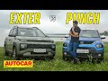 Hyundai Exter vs Tata Punch - Big battle of the micro SUVs | Comparison | Autocar India