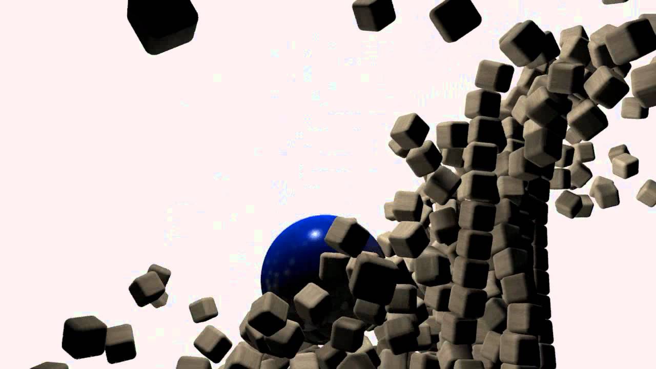 Cubes vs. Big Blue balls.