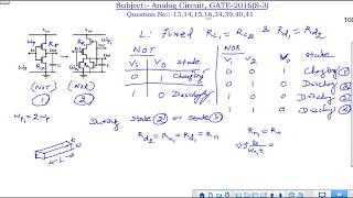 EC Analog Circuits all questions and answers GATE 2016 session 3 Net Worth