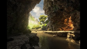 Creating a quick Unreal Engine 4 Cave Entrance Scene