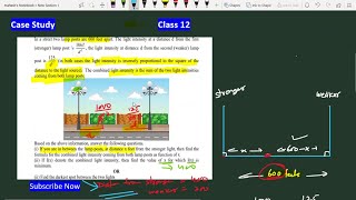 In a street two lamp posts are 600 feet apart the light intensity | Case Study Class 12 Maths Maxima