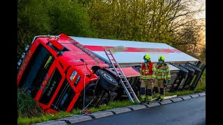 LKW Fahrer verunglückt in Kremmen mit einem Alkoholwert von 1,86 Promille