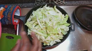 Fried Cabbage Without Meat