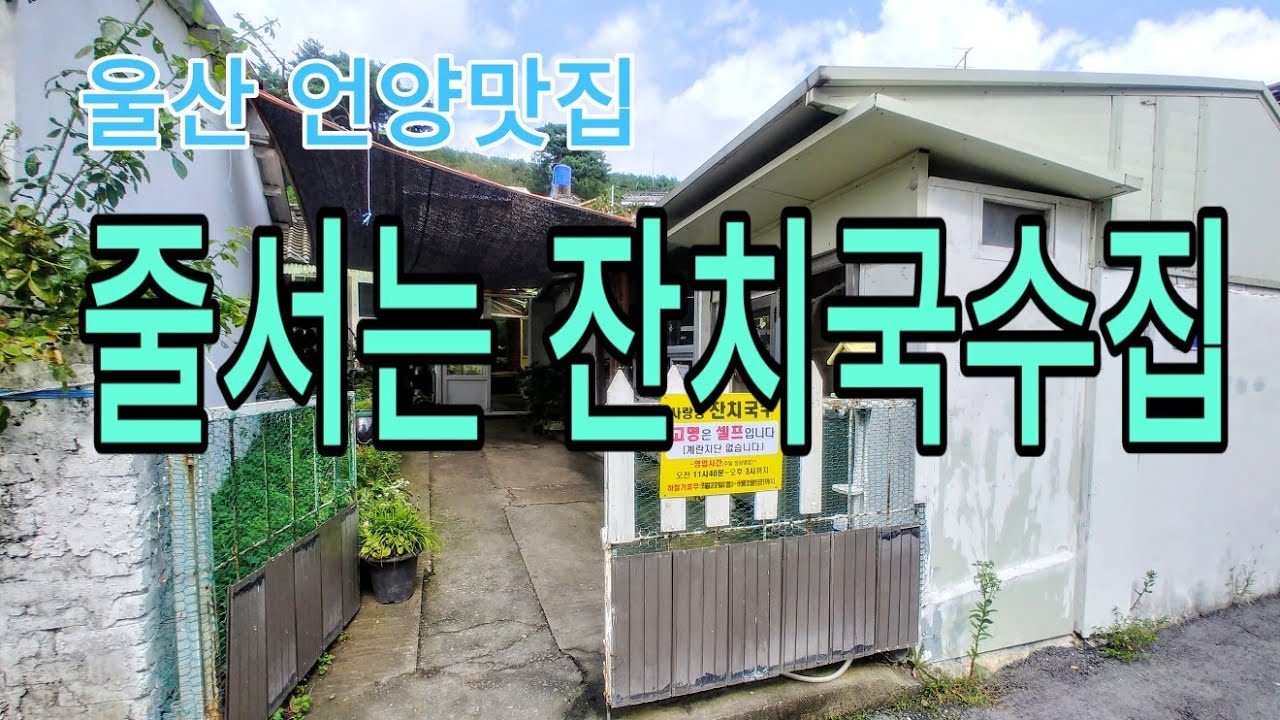 울산 언양 맛집?? 유튜브인기 식당 사랑방잔치국수 왜 손님이 많은가?