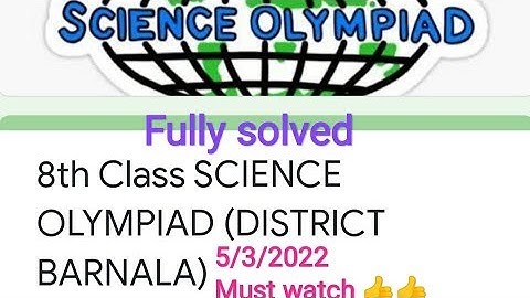 #solution of science Olympiad/5-3-2022/8th class/important questions/Must watch 👍👍👍