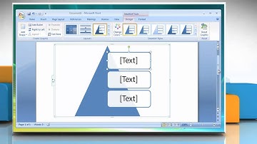 Microsoft® Word 2007: How to change colors of a flow chart on Windows® Vista?