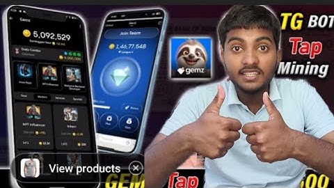 GEMZ Telegram Bot Mining App & Daily Combo🔥$Gemz Mining $500 Profit - Crypto Mining Bot 😝
