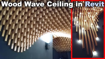 Wood Wave Ceiling Construction in Revit Tutorial - With Schedule
