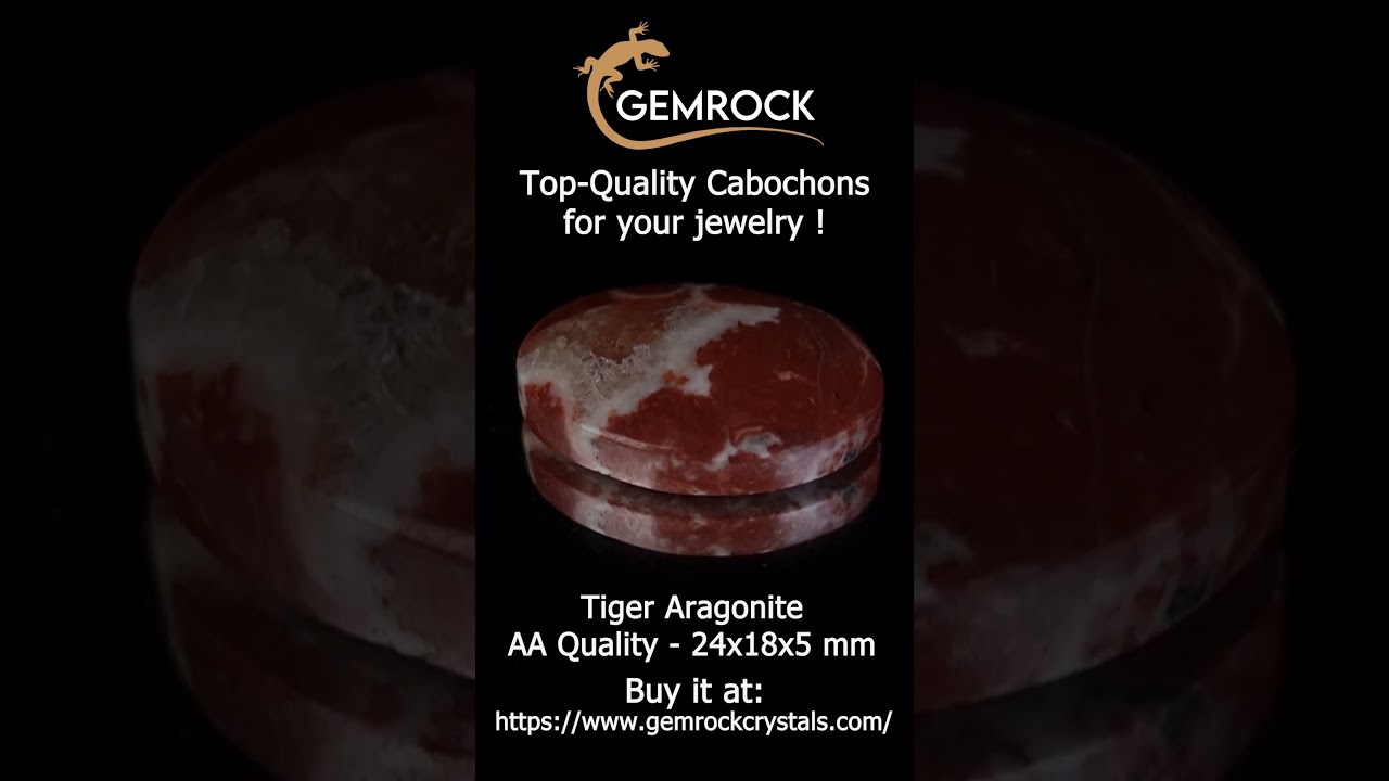 Tiger Aragonite cabochon TA-2A-0013 