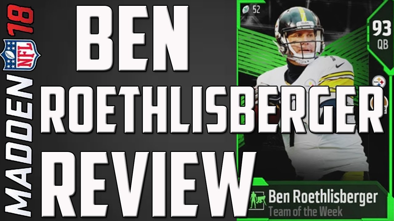 How Good is 93 Overall Ben Roethlisberger? MUT 18 Card Review