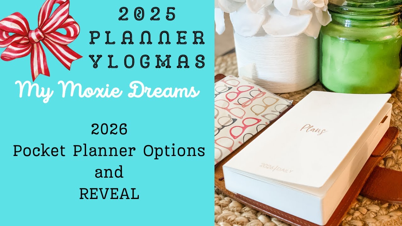 VLOGMAS | Варианты карманных ежедневников на 2026 год | Представляем новый карманный ежедневник #...