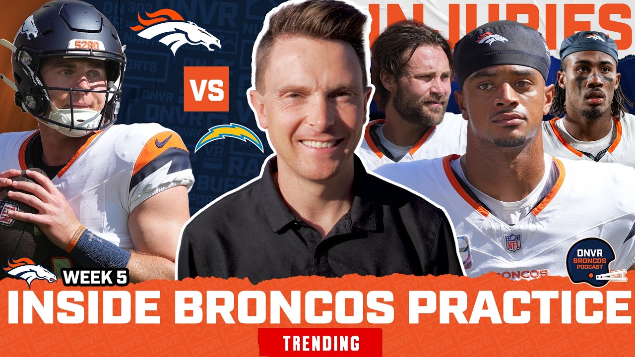 BIG Broncos Injury News, Bo Nix TEXTS Manning, Chargers in DANGER & More | Inside Broncos Practice