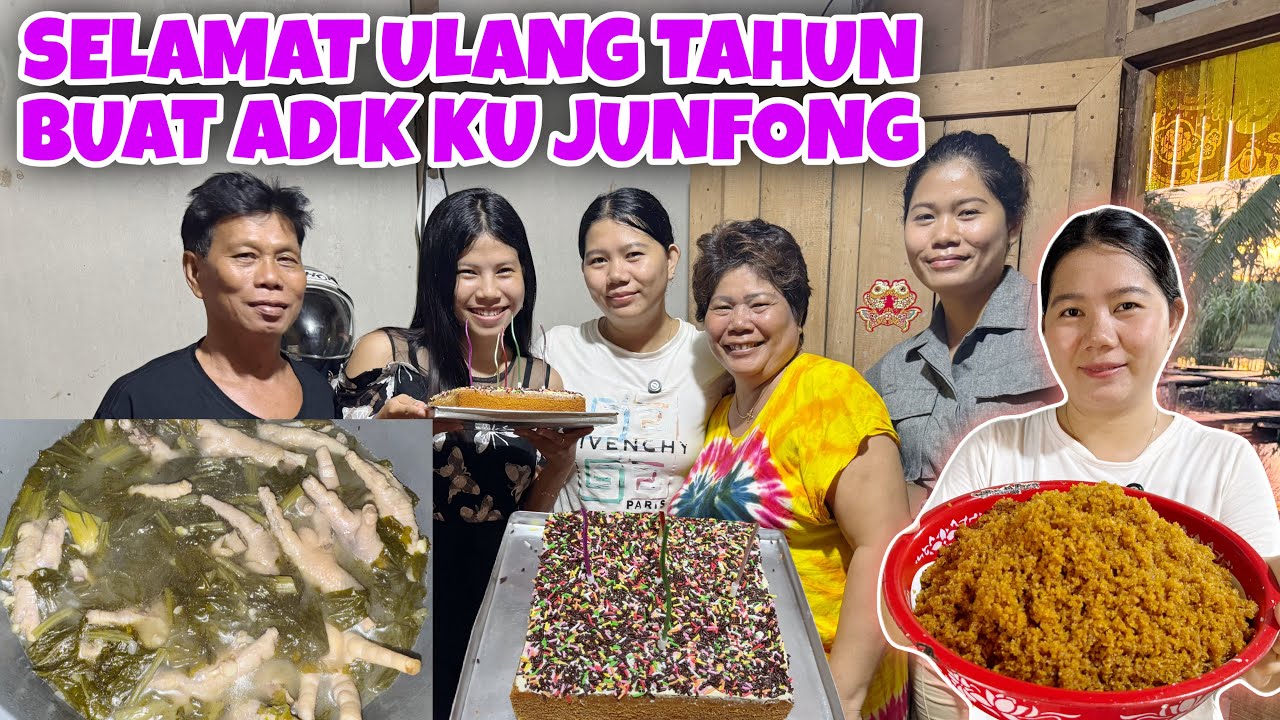 MASAK SOP CEKER SAWI ASIN BIKIN SENDIRI,BIKIN UNTI KELAPA DAN BIKIN KUE ULANG TAHUN BUAT ADIK KU