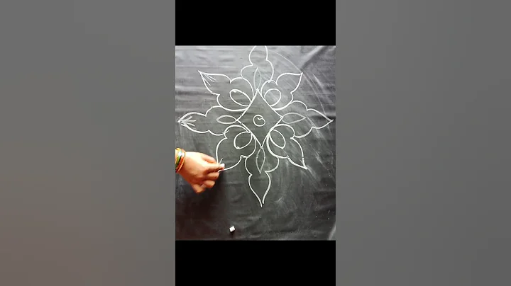 simple rangoli designs #freehandrangolis #indianart #rangoli #muggulu #easyrangoli