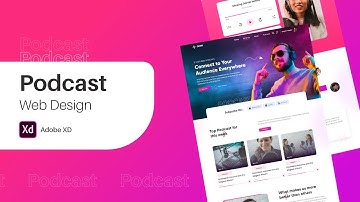Podcast Web Design :Adobe XD