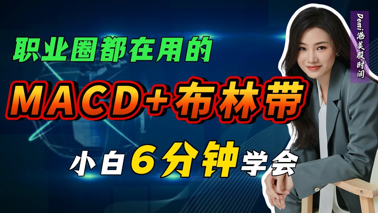 6分钟学会MACD+布林带“共振战法”：2个指标搞定趋势与买卖点，新手也能上手的实战教程｜技术分析 指标组合 港股