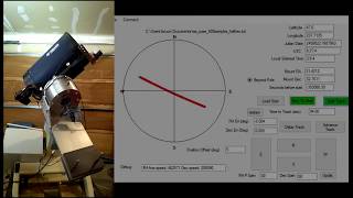 Direct Drive Telescope Mount Satellite Tracking Demo