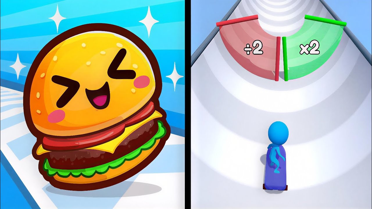 Skate Master vs Food Run - Max Levels Unlocked Speedrun Gameplay