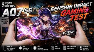 Samsung Galaxy A07 5G Genshin Impact Gaming Test | Dimensity 6300, 120Hz Display