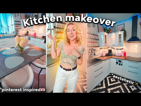 ПОЛНАЯ ПЕРЕДЕЛКА КУХНИ как в Pinterest!? *-500 тысяч* Kitchen Makeover 2023