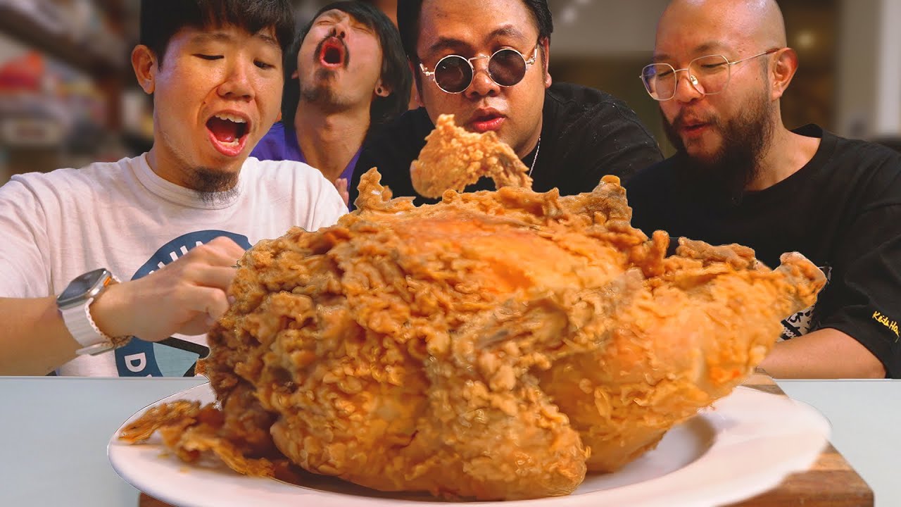 ไก่ทอดทั้งตัว รับกินแบบ ASMR ใน GGcooking @RUBSARBproduction