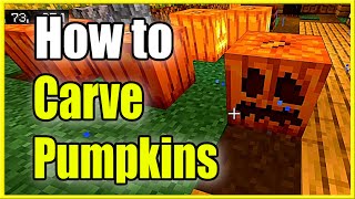 How to Carve a Pumpkin in Minecraft & Wear as Helmet (Easy Method)