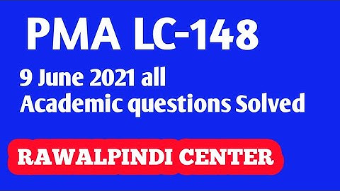 | PMA LC-148 || | RAWALPINDI CENTER | | 9 June 2021 | ARMY INITIAL TEST |