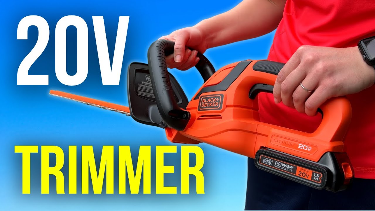 BLACK+DECKER 20V MAX Cordless Hedge Trimmer Unboxing and Review 