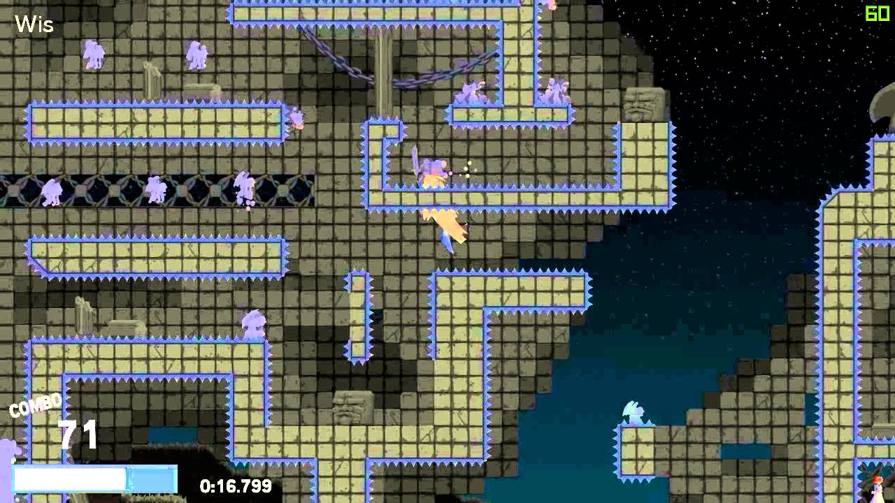 Dustforce DX - Twin Temples (60fps) - YouTube