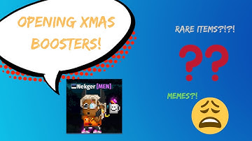 OPENING XMAS BOOSTERS!? RARE ITEMS!? - Pixel Worlds