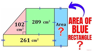 Find Area of the BLUE Rectangle | Important Geometry skills explained | Fun Olympiad
