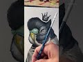 Greg "Craola" Simkins painting a Bird for project. #art #craola #popsurrealism