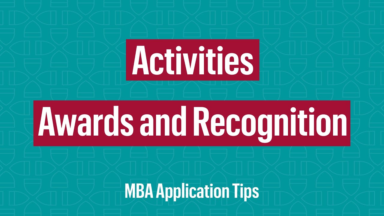 MBA Application Tips: Activities