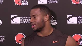 Browns RB Nick Chubb intent on putting game against Patriots behind him