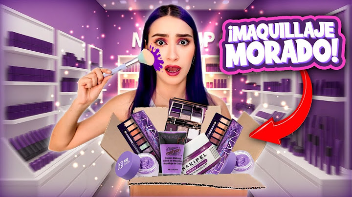 Maquillándome con SOLO PRODUCTOS MORADOS!!😳💜