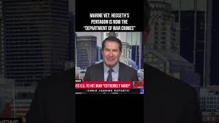 Celebrity Marine vet: Hegseth’s Pentagon is now the “Department of War Crimes” Profile
