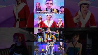 FNF How's it Done but Christmas Huntrix vs Real Life - Kpop Demon Hunters #fnf​ #howitsdone​