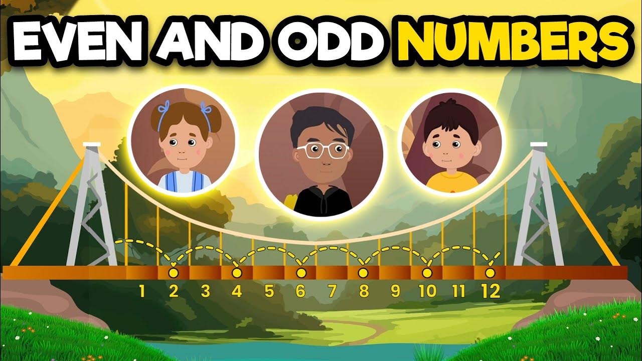 Basic Math For Kids: Even and Odd Numbers | Class 1 to 3 #mathforkids ...