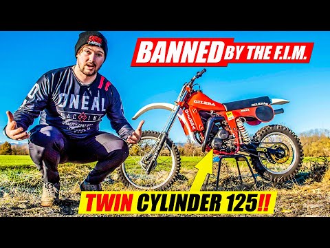 Riding the OUTLAWED Twin Cylinder 2 Stroke Dirt Bike!