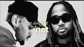 Chris Brown - Fallin' again (Official Lyrics Video) ft. Leon Thomas