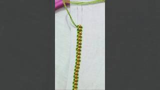 Satisfying embroidery design 🪡#embroidery #handbroidery #ytshorts #craft #sewing #loopstitch