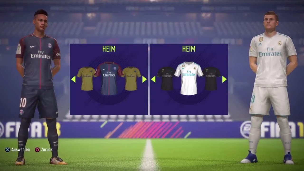 FIFA 18 | PSG vs Real Madrid | Full Match Gameplay, New Free Kicks (PS4/XBOX ONE) HD 1080p 60FPS