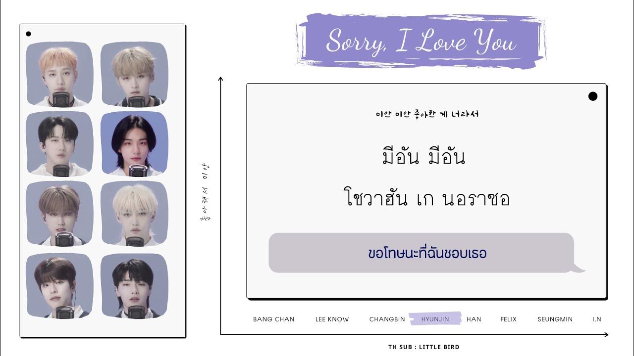 Sorry stray kids текст